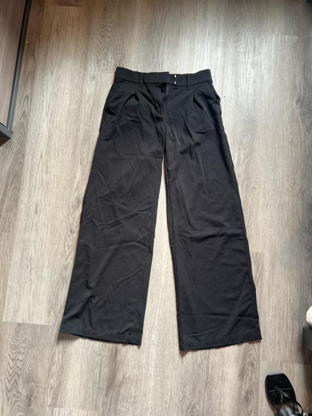American Eagle Outfitters Black Wide Leg Trousers